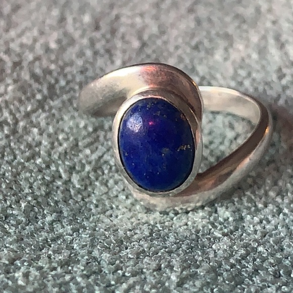 Lapis lazuli Silver Ring - Picture 2 of 7